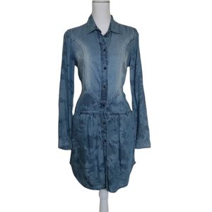 American Eagle Long Sleeve Chambray Floral Dress